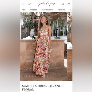 Petal & Pup Madeira Dress- orange floral